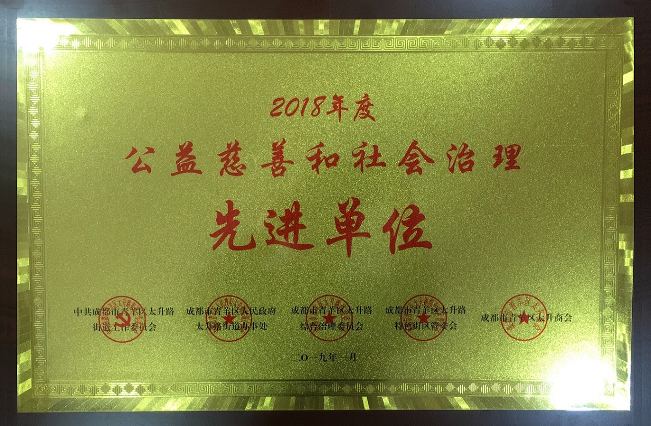 公益慈善和社會治理先進(jìn)單位