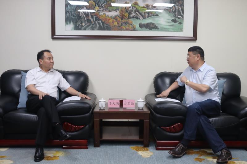 李天滿會見四川大學全球創(chuàng)聯常務副會長、四川會長呂藺強一行