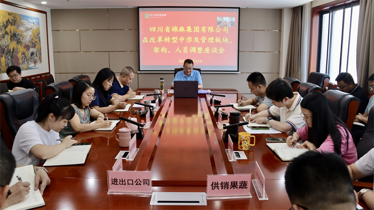 集團公司召開在改革轉(zhuǎn)型中涉及管理板塊、架構(gòu)、人員調(diào)整座談會