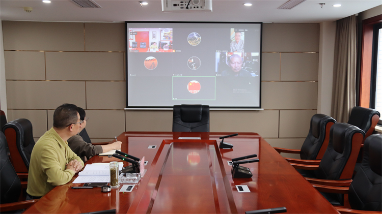 集團(tuán)公司出席與上海向陽公益基金會、 供銷總社青島公司、國科凱信集團(tuán)交流合作視頻會