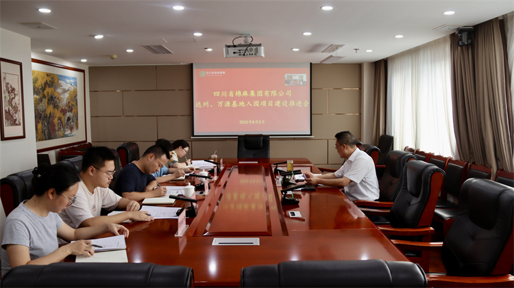 集團公司召開達州、萬源基地入園項目建設推進會